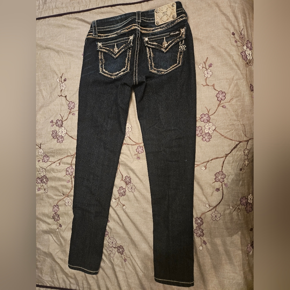 Miss Me Dark Wash Skinny Jeans- 28
